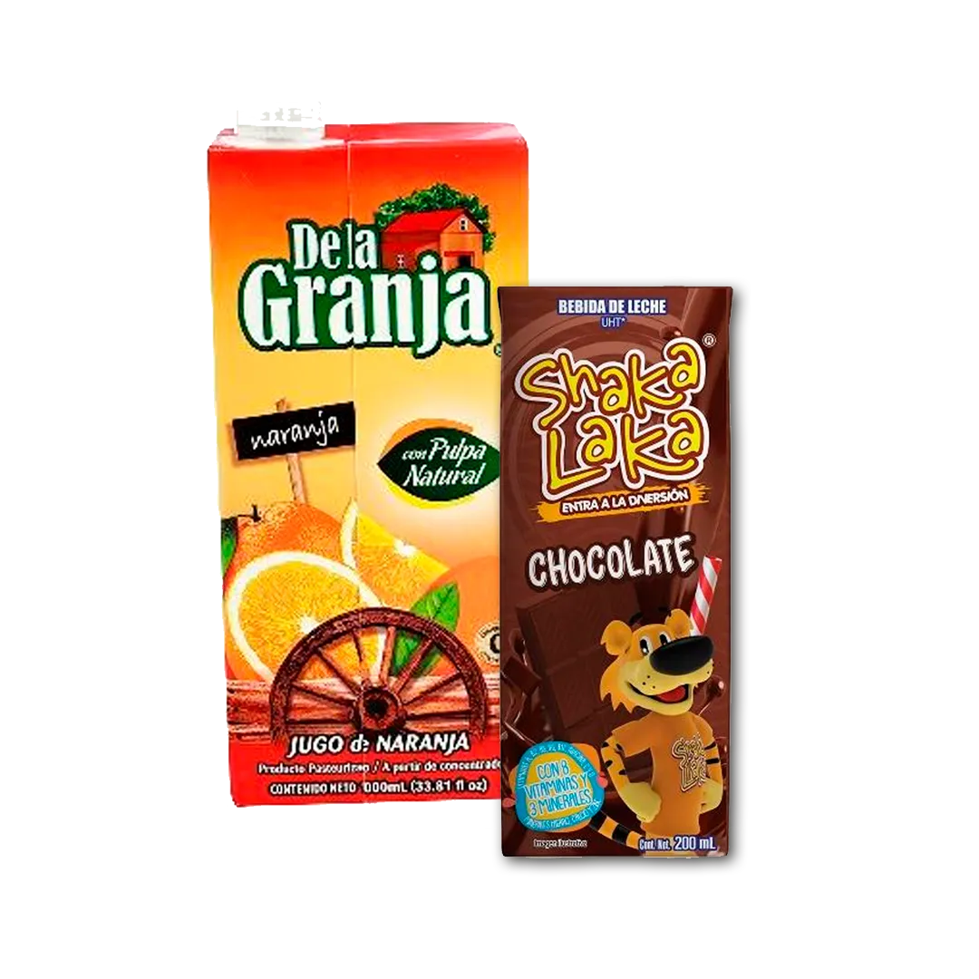 Jugos De la Granja y Shaka Laka